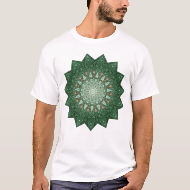 Green Star Mandala T-Shirt (Vorderseite)