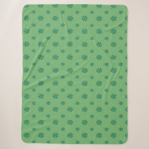 Green Star Sherpa Blanket