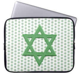 Green Star von David Seamless Laptopschutzhülle