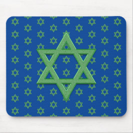 Green Star von David Seamless Mousepad