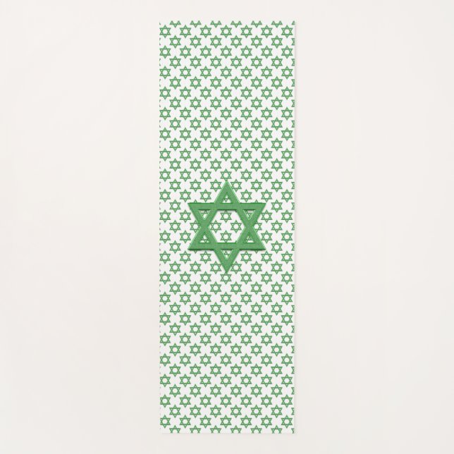 Green Star von David Seamless Yogamatte (Vorderseite)