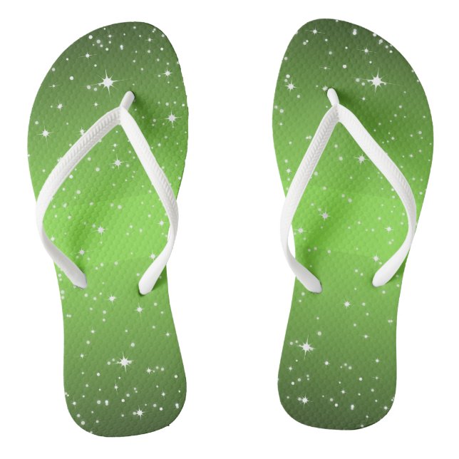 GREEN Starry Night Flip Flops (Fußbett)