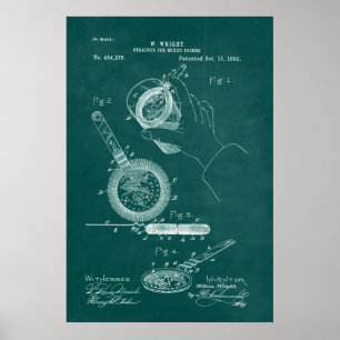 Green Strainer für das Patent für gemischte Getr Poster