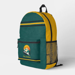 Green Streifen Woods & Mountain Wikers Custom Bedruckter Rucksack