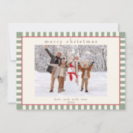 Green Strip Foto Card für Weihnachten