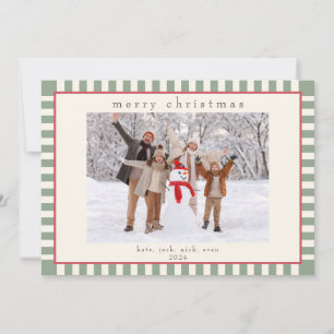 Green Strip Foto Card für Weihnachten