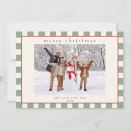 Green Strip Foto Card für Weihnachten
