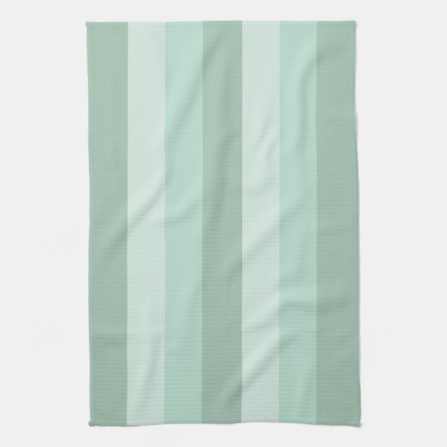 Green Striped Ombre Küchenhandtücher Geschirrtuch (Vertikal)