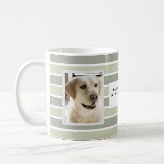 Green Stripes Deux Photo Mug