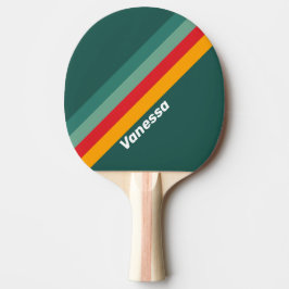 Green Striping with Name Tischtennis Schläger
