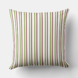 green strips throw pillow kissen