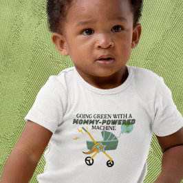 Green Stroller - Mommy-Powered Baby Bodysuit Strampler