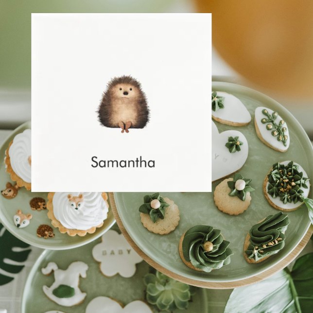 Green Sublimation Woodland Igel Kinderdusche Serviette (Von Creator hochgeladen)