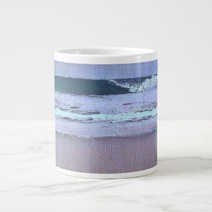 Green Sunlight Ocean Surf Wave California Jumbo-Tasse