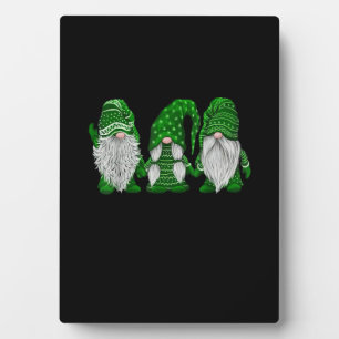 Green Sweater Gnome St. Patrick's Day Irish Gnome Fotoplatte