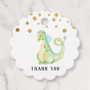 * Green Sweet Dragon Baby Dusche Niedlich Vielen D Geschenkanhänger