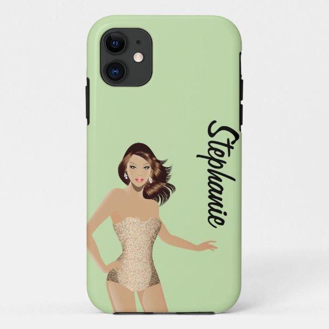 Green Swinsuit Girl Mate ID™ iPhone 5 Fall Case-Mate iPhone Hülle (Rückseite)