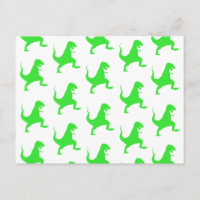 Green t-rex pattern