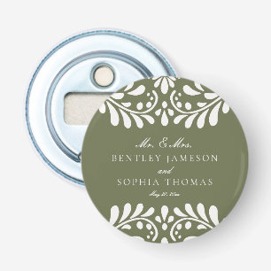 Green Talavera Tile Spanische Fiesta-Gastgeschenke Flaschenöffner