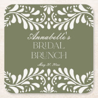 Green Talavera Tile Spanish Fiesta Bridal Brunch