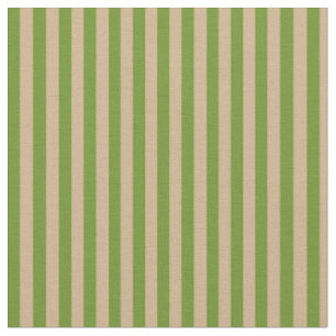 Green & Tan Streifen/Linienmuster Stoff
