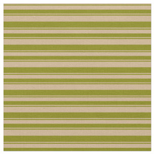 Green & Tan Streifen/Linienmuster Stoff
