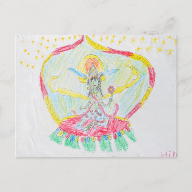 Green Tara Grußkarte Postkarte (Vorderseite)