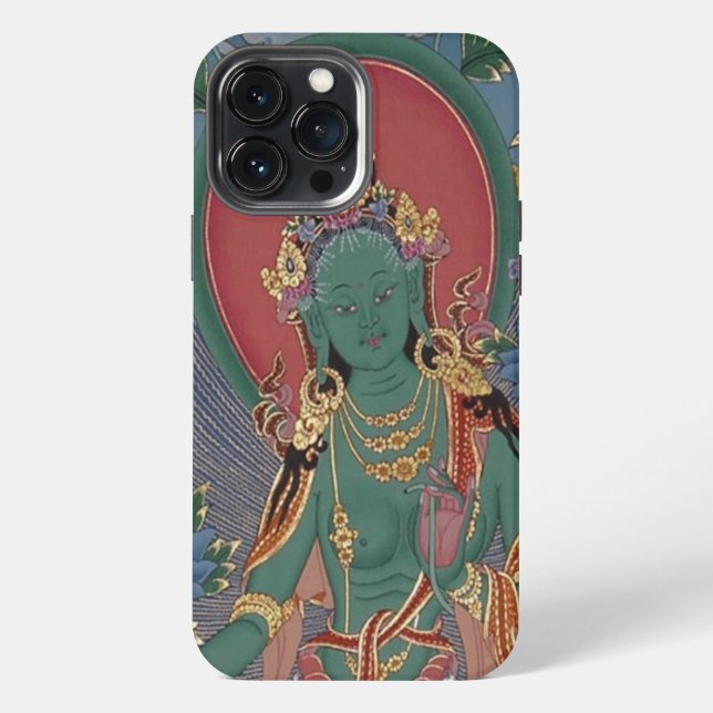 Green Tara iPhone 13 Pro Max Hülle (Rückseite)