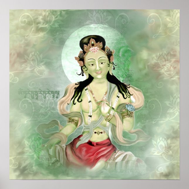 Green Tara Poster (Vorne)
