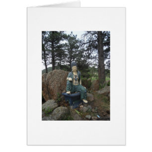 Green Tara Statue Card