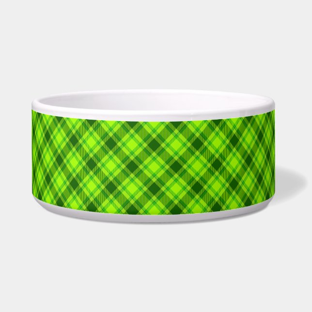 Green Tartan Checkered Kariert Pattern-57578 Napf (Vorderseite)