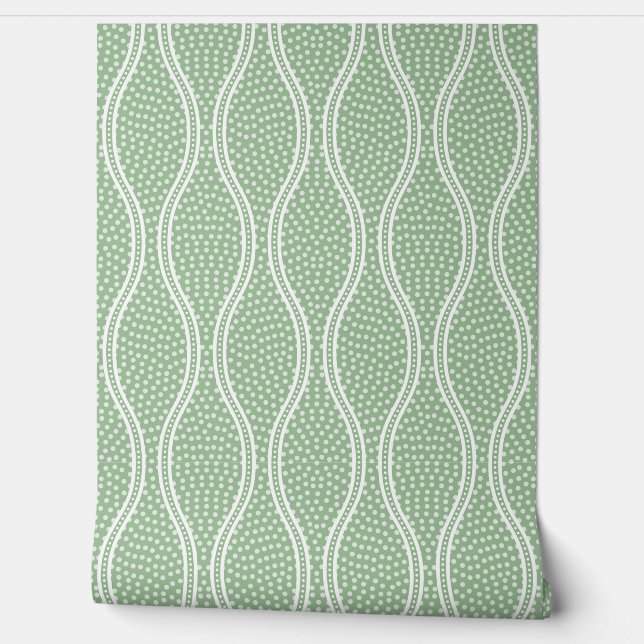 Green Tatewaku Same Komon Tapete (Abrollen)