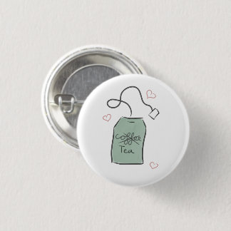 Green Tea Lover - Button-up Round Abzeichen Button