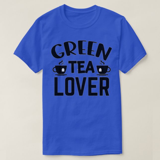 Green Tea Lover Illustration Art Design T-Shirt (Design vorne)