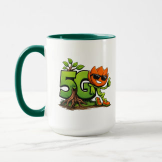 Green Tech Mascot Combo Mug Tasse