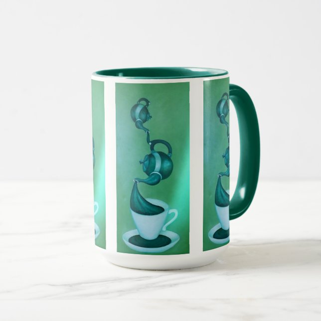 Green Tee Art Tasse (VorderseiteRechts)