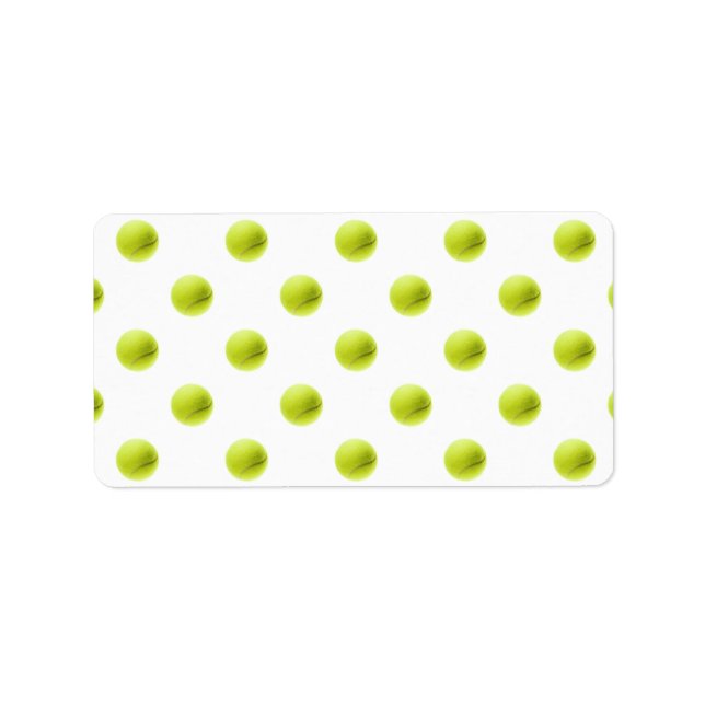 Green Tennis Balls Backball Ball Adressaufkleber (Vorne)