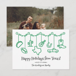Green Texas Holiday Hanging Icons