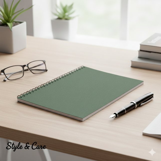 Green Texture 6.5" x 8.75" Classic Notebook Notizblock (Green Texture 6.5 x 8.75 Classic Notebook)