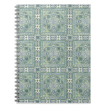 Green Texture Spiral Notebook