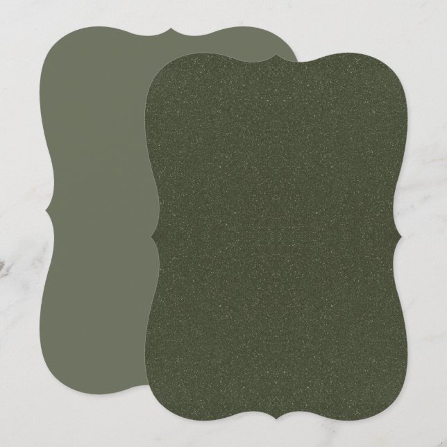 Green Textured Bracket Flat Card - Anpassen Karte (Vorne/Hinten)