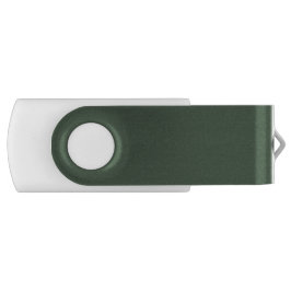 Green Textured Clip USB Flash Drive