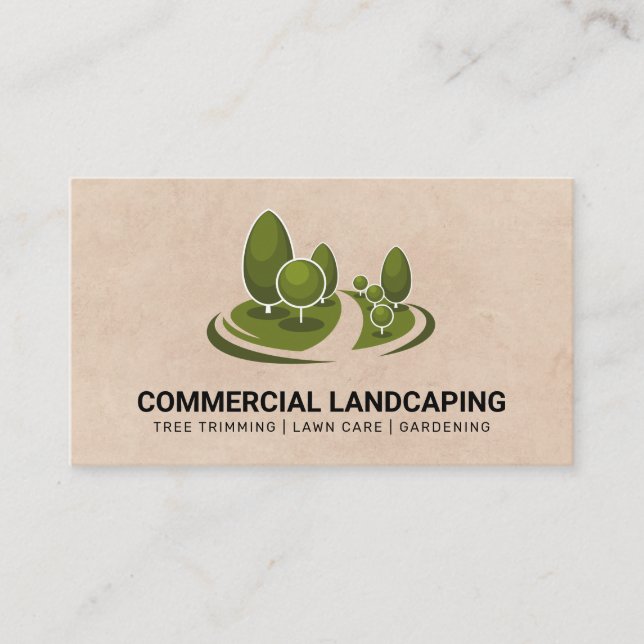 Green Thumb Leaf | Rasen | Landflucht Visitenkarte (Vorderseite)