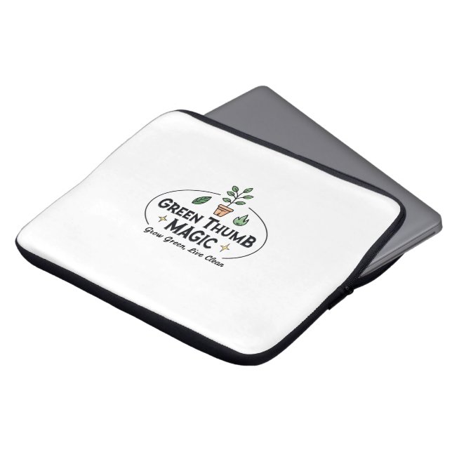 Green Thumb Magic | Urban Gardening  Laptopschutzhülle (Vorne Oben)