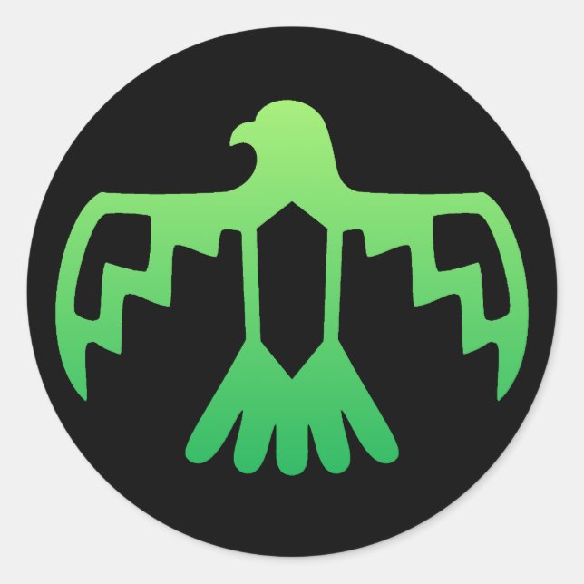 Green Thunderbird Sticker (Vorderseite)