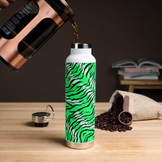 Green Tiger Animal Skin Pattern Design  Trinkflasche