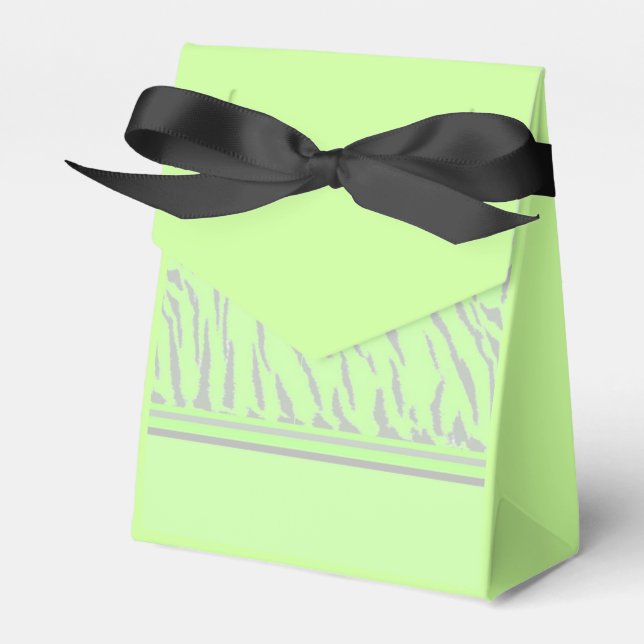 Green Tiger Fur Muster Geschenkschachtel (Vorderseite)
