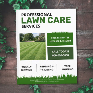 Green Tiles - Lawn Care Services Flyer