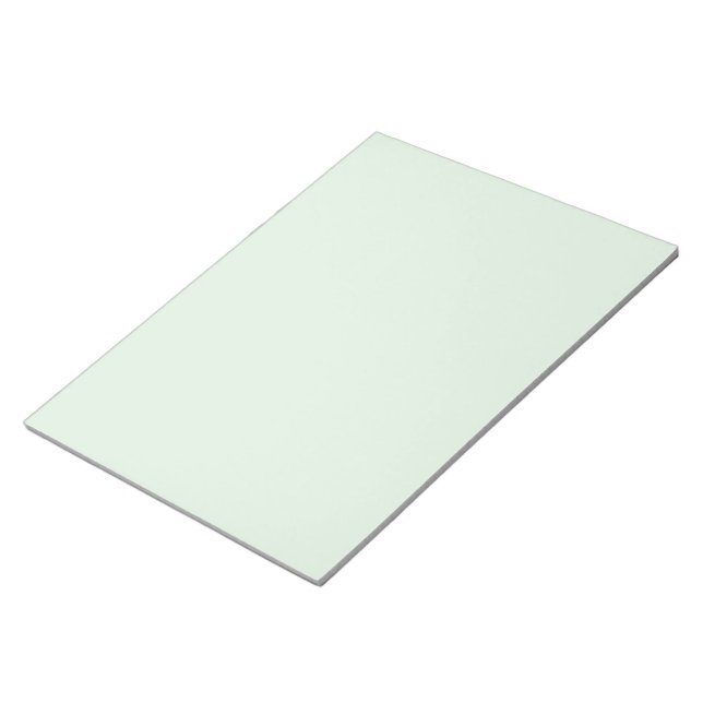 Green Tint 11"x8.5" Notepad mit sauberem, modernem Notizblock (angewinkelt)