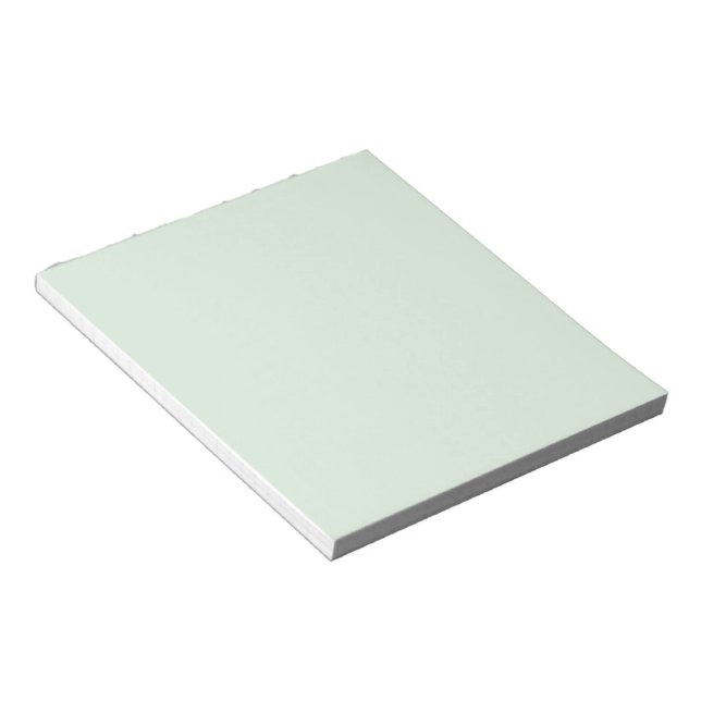 Green Tint 5.5 x 6 Notepad mit sauberem, modernem  Notizblock (angewinkelt)